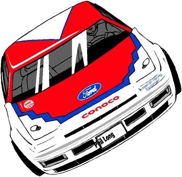 NASCAR Race Car Clip Art N4