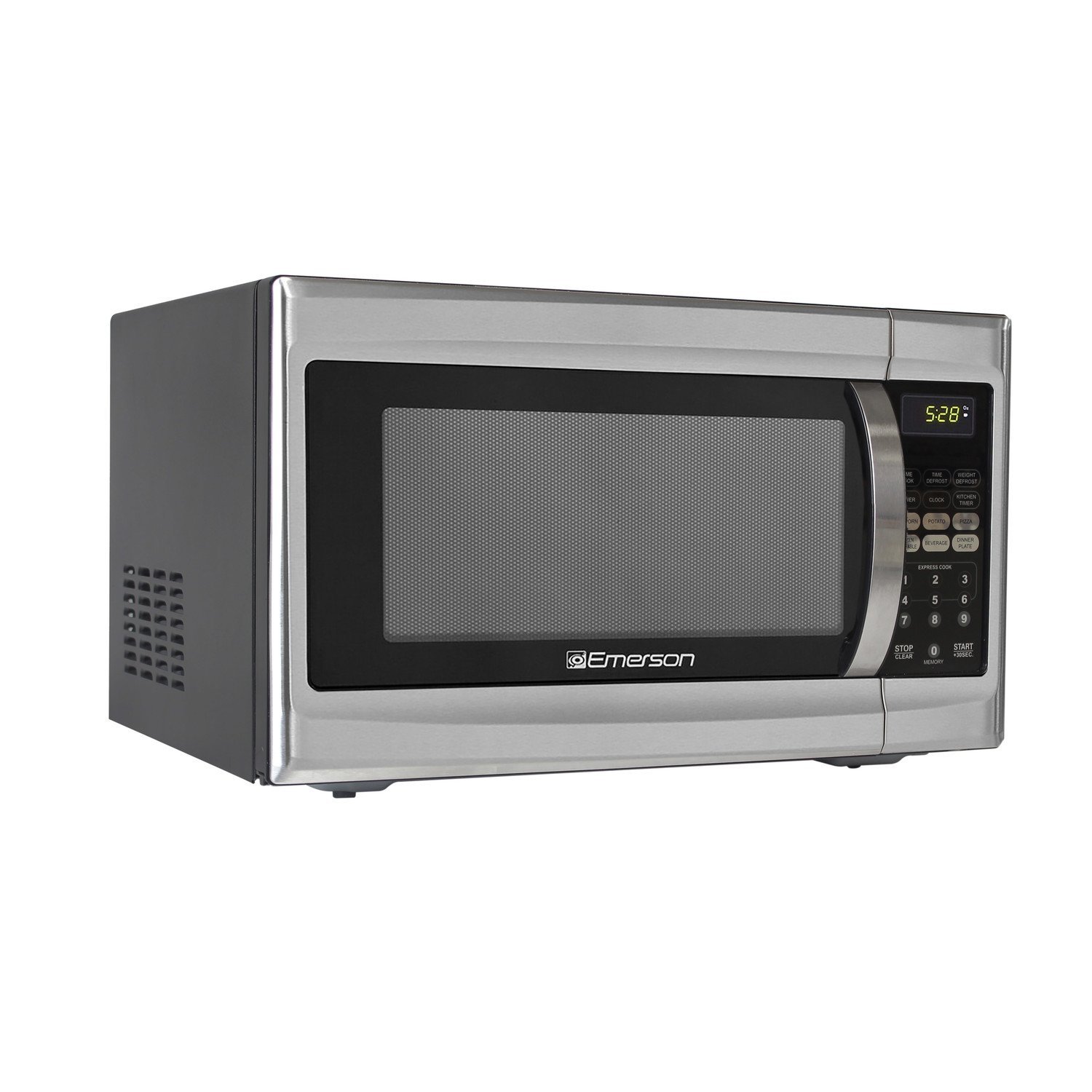 1.3 Cu. Ft. 1000w Countertop Microwave in Silver By Emerson Radio Time
