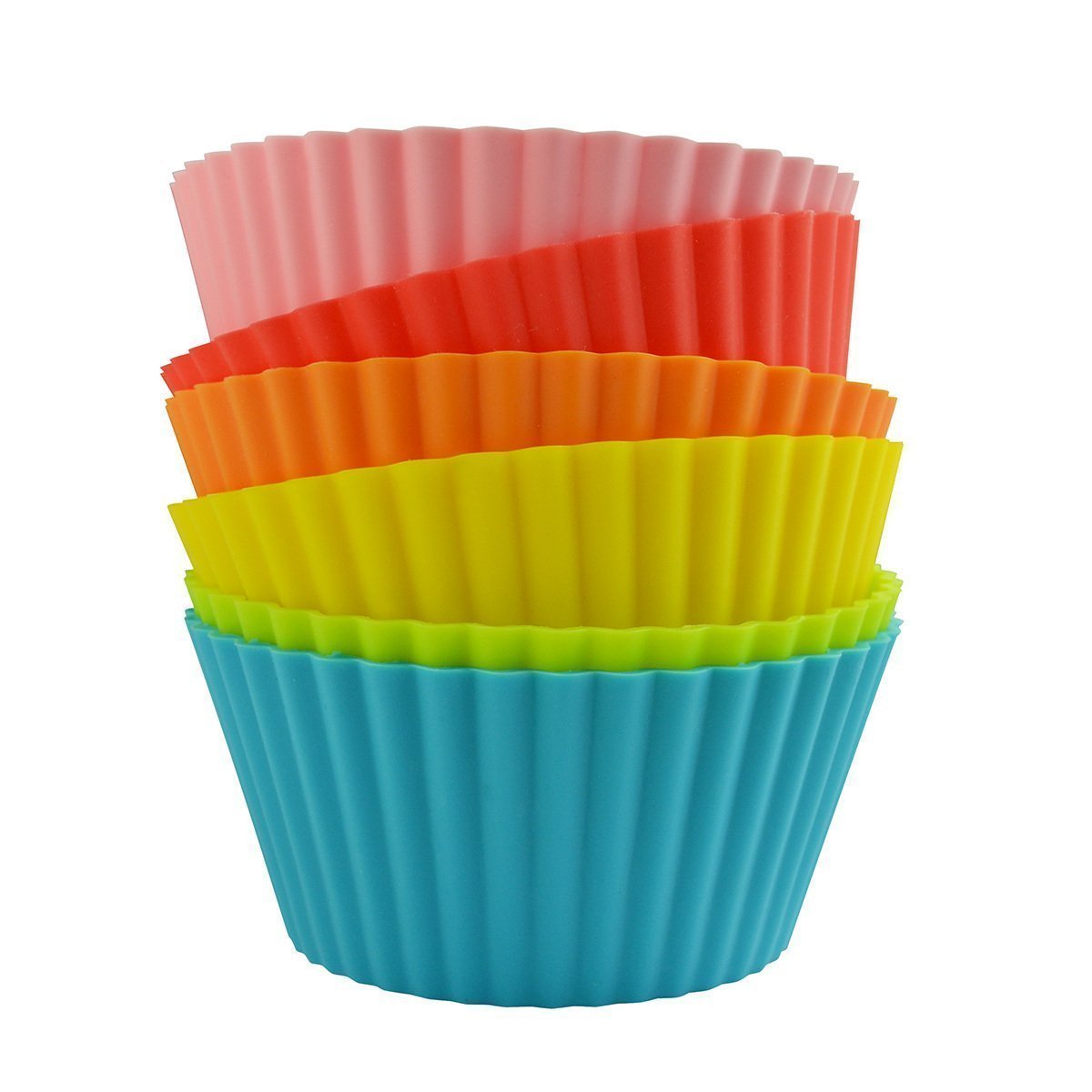 Zap Impex® Set Of 6pcs Silicone Cupcake Baking Pan Cake Cup Durable ...