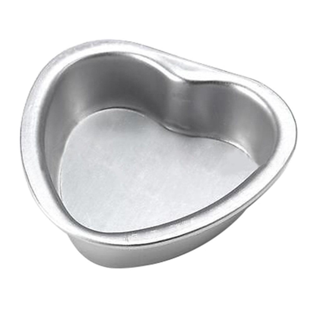 Polytree Aluminium Heart Shaped Fondant Cake Biscuit Baking Mold (3 ...