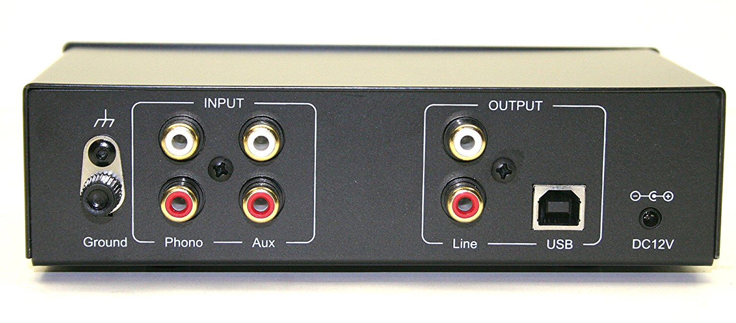 Technolink Tc-756usb Riaa Moving Magnet Phono Preamp With Aux Input And 