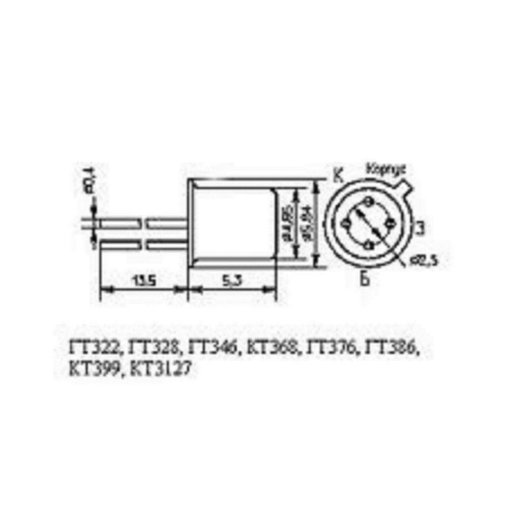 Транзистор гт322а схемы упч