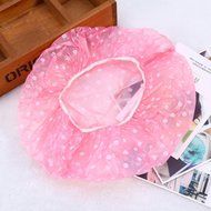 Oligex(TM) 3PCS/lot Cute Women Lady Waterproof Elastic Plastic Shower Bathing Salon Hair Cap Hat N3