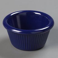 Carlisle S27960 Melamine Fluted Ramekin, 2-Ounce Capacity, 1.43" Height, Cobalt Blue (Case of 48) N3
