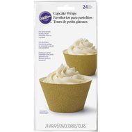 Wilton 415-5176 24 Count Glitterati Gold Cupcake Liners