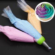 ilauke 3-Color Coupler Russian Nozzle Converter Icing Piping Bag for Cake Cupcake Decorating Tool N7