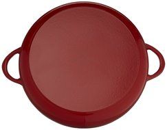 Mario Batali by Dansk Enameled Cast Iron Pizza Pan and Griddle, 12-Inch, Chianti N13