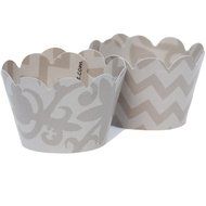 MINI Cupcake Wrappers Red and White Polka Dot, Solid, 24 Wraps, Confetti Couture Party Supplies N32