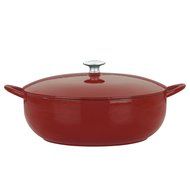 Mario Batali by Dansk Enameled Cast Iron Pizza Pan and Griddle, 12-Inch, Chianti N15