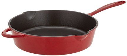 Mario Batali by Dansk Enameled Cast Iron Pizza Pan and Griddle, 12-Inch, Chianti N16