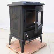 HorseFlame all cast iron freestanding wood burning stove 717U Matt black N3