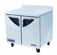 Turbo Air TWR36SD 11 cu. ft. Super Deluxe Series Worktop Refrigerator with Efficient Refrigeration System Hot...