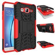 Galaxy On5 Case, MCUK Heavy Duty Rugged Dual Layer - Soft/Hard Shell 2 in 1 Tough Protective Cover Case with Kickstand... N7