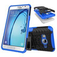 Galaxy On5 Case, MCUK Heavy Duty Rugged Dual Layer - Soft/Hard Shell 2 in 1 Tough Protective Cover Case with Kickstand... N8