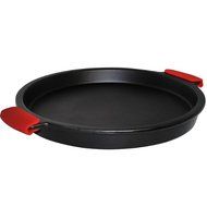 SuperStone / 13" Deep-Dish Non-Stick Pizza Stone with Easy-Grip Silicone Handles
