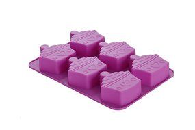Cupcake Silicone Cupcake Pan,Randomly selected color of pink or purple
