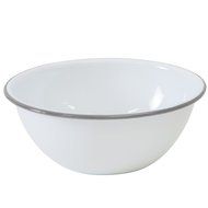 Enamelware Cereal Bowl - Navy Blue / Cream Marble N4
