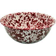 Enamelware Cereal Bowl - Navy Blue / Cream Marble N5