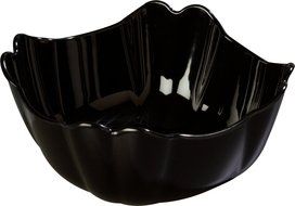 Carlisle 653103 Orchid Polycarbonate Deli Bowl, 1.6 qt. Capacity, 7.56 x 7.56 x 3.61", Black (Case of 12) N3