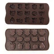 Dimart 15-Cavity Cute Animal Silicone Mould Tray for Chocolate Jelly Cake Ice Cube Mold DIY Kitchen Baking Tool N3