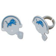 Detroit Lions Cupcake Rings 24 Count N2
