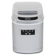 27 lb. Portable Ice Maker in Metallic Silver- A freestanding ice maker that is ETL certified and meets all standards... N3