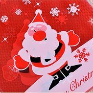 LingStar 100PCS Clear Christmas Gifts White Snowflake Bake Cookies Biscuit Candy Plastic Packaging Bags N25