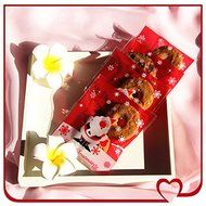 LingStar 100PCS Clear Christmas Gifts White Snowflake Bake Cookies Biscuit Candy Plastic Packaging Bags N27