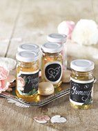 Talking Tables Blossom &amp; Brogues Jelly Jar Treat Bag Label Chalk Stickers (Pack of 18), Black N3
