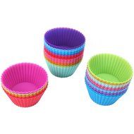 Gabkey 24 PCS Muffin Brioche mold Brownies pie cupckake egg tart pans N7