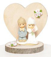 Precious Moments Rustic Wedding Cake Topper N2