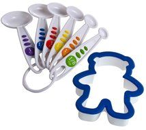 Curious Chef TCC50186 11-Piece Kids' Chef Kit, Pink/Green N10