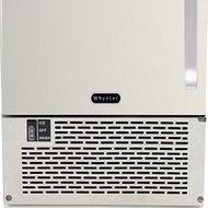 Whynter UIM-502SS Built-In/Freestanding 50 lb Capacity Clear Ice Cube Maker, Stainless Steel/Black N6