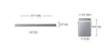 Samsung 2.1 Channel 310 Watt Silver Sound Bar with Wireless Active Subwoofer Home Theater System, Bluetooth, Smart... N5