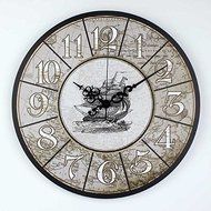 American style home decoration silent wall clock fashion 3d modern wall decor watch antique office wall clocks N2