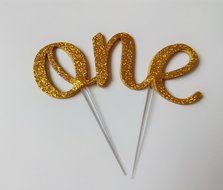 Sweet Heart First Birthday Cake Topper -&quot;One&quot;- Decoration &amp; First Birthday-&quot;I Am One&quot;- Banner For Baby Boy N2