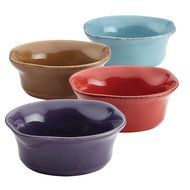 Rachael Ray Cucina Stoneware 4-Piece Dipping Cup Set, Assorted N4