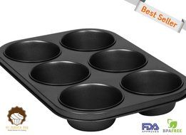 My Muffin Pan | 6 Cup Popover | Elegant Design | Nonstick Pan | Great Fluffy and Crusty Breakfast | Uniform Slow... N4