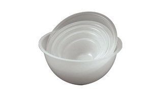 Paderno World Cuisine Polypropylene Mixing Bowl, 14-1/4-Quart, White