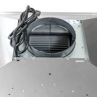 Perfetto Kitchen and Bath 30" Convertible Wall Mount Range Hood in Stainless Steel with LEDs and Push Controls N14