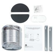 Perfetto Kitchen and Bath 30" Convertible Wall Mount Range Hood in Stainless Steel with LEDs and Push Controls N15