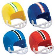 Oasis Supply Assorted Cupcake/Cake Decorating Toppers, 1-1/2-Inch, Football Helmets, Set of 12