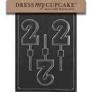 Dress My Cupcake Chocolate Candy Mold, No. 2 Lollipop