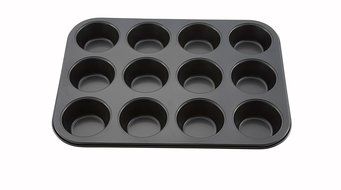 Winco AMF-12NS 12-Cup Non-stick Muffin and Cupcake Pan, Tin Plated