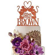 Sugar Yeti Made In USA Personalized Wedding Cake Topper Mrs Minnie Heart Mr Mickey #1 Black N13