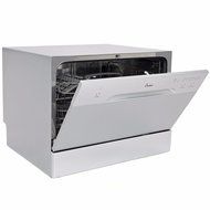Kissemoji Countertop Dishwasher Silver Portable Compact Energy Star Apartment Dish Washer N3