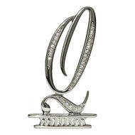 Ivy Lane Design Monogram Crystal Cake Top Letter E, Silver, 4-1/2-Inch N17