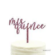 Andaz Press 5th Birthday and Anniversary Acrylic Cake Toppers, Pink Glitter, Number 5, 1-Pack N53