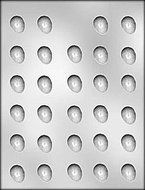 Plastic Chocolate Mold Jelly Bean Egg 7/8&quot; Ch2011