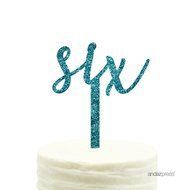 Andaz Press 5th Birthday and Anniversary Acrylic Cake Toppers, Pink Glitter, Number 5, 1-Pack N55